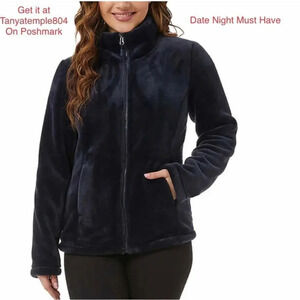 32 Degrees Ladies' Plush Jacket🎁 Large Blue